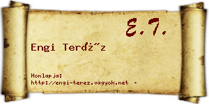 Engi Teréz névjegykártya